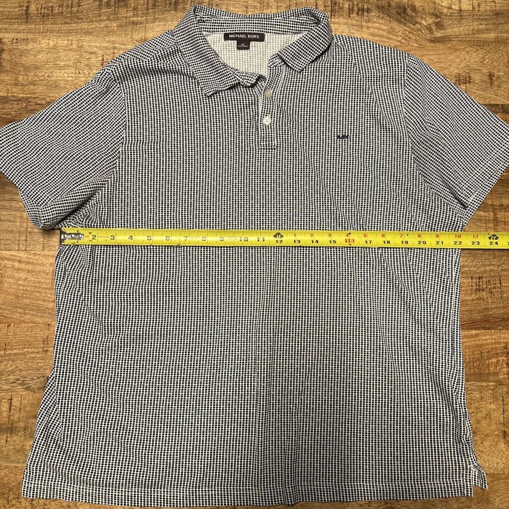 Michael Kors Polo Shirt Men XL Print All Over - Picture 2 of 4